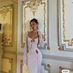 House of cb Ophelia cutout midi dress